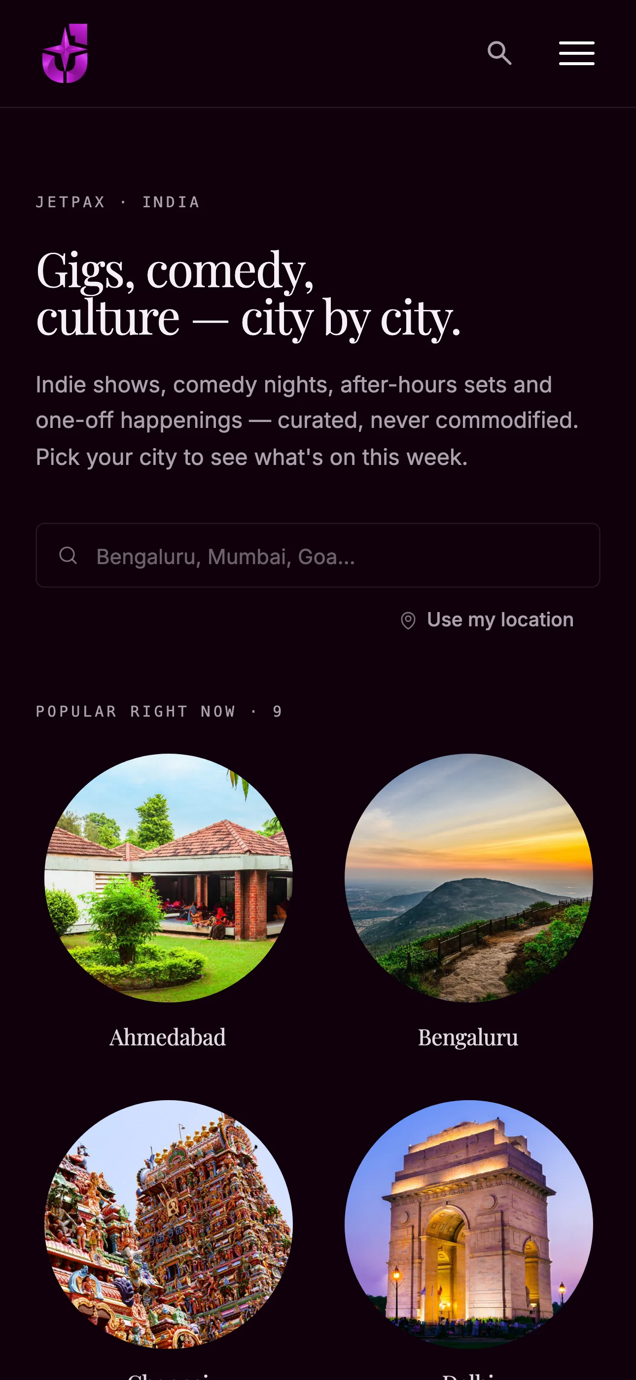 JetPax — Event Ticketing Platform for India's Live Events — on mobile